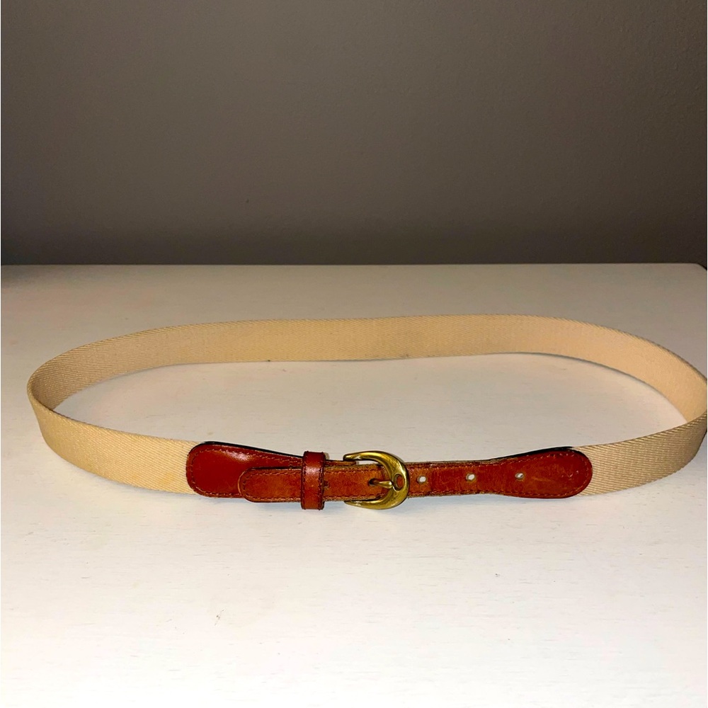 Vintage Belt- Brass buckle & leather